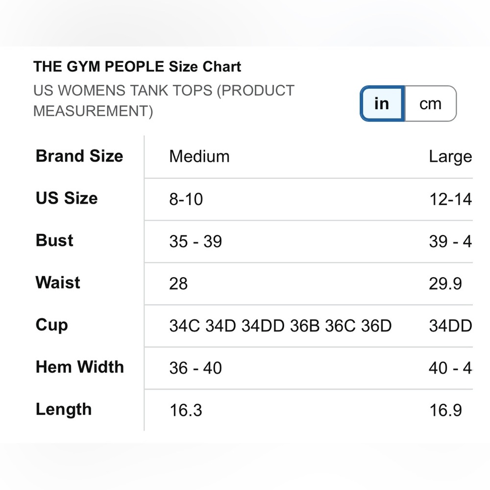 THE GYM PEOPLE Womens' Sports Bra Longline Wirefree Padded with Medium Support M - Picture 5 of 7